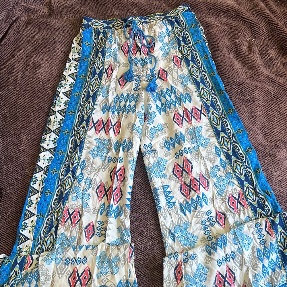 Flying Tomato Multicolor Patterned Lounge Pants! … - image 1
